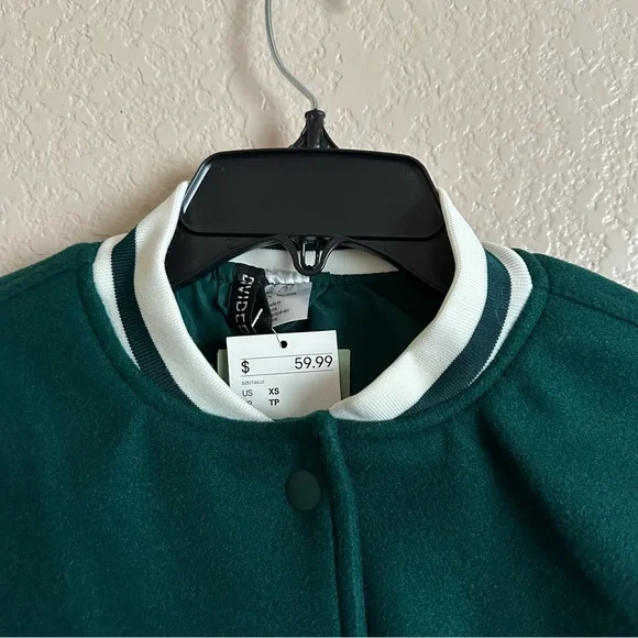 H&M Green Varsity Jacket - Picture 3 of 4